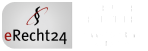 Logo mit dem Text eRecht24 in Schwarz und Rot, daneben ein stilisiertes Paragraphen-Symbol und ein schwacher, verschwommener Ausschnitt auf der rechten Seite. Logo mit dem Text eRecht24 in Schwarz und Rot, daneben ein stilisiertes Paragraphen-Symbol und ein schwacher, verschwommener Ausschnitt auf der rechten Seite.