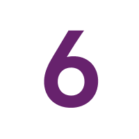 Eine große, fette, lila Zahl 6 ist auf einem weißen Hintergrund mit leicht abgerundeten Ecken zentriert und repräsentiert WordPress Wartung in einem sauberen und modernen Stil. Eine große, fette, lila Zahl 6 ist auf einem weißen Hintergrund mit leicht abgerundeten Ecken zentriert und repräsentiert Wordpress Wartung in einem sauberen und modernen Stil.
